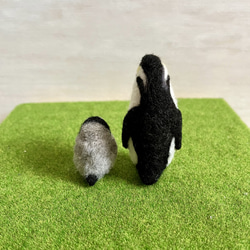 羊毛フェルト　ペンギンの親子 4枚目の画像