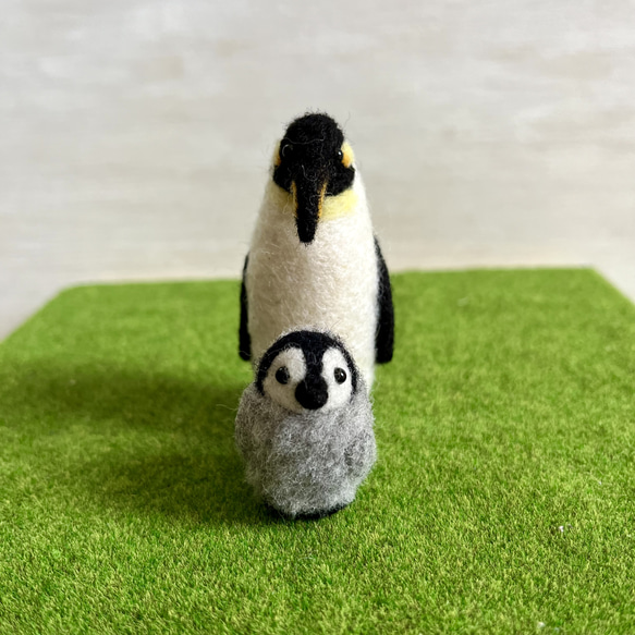 羊毛フェルト　ペンギンの親子 5枚目の画像