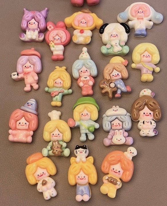 レア品おまけ】韓国系パーツ まとめ売り レジン デコパーツ 18個