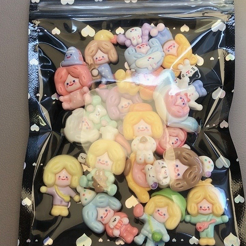 レア品おまけ】韓国系パーツ まとめ売り レジン デコパーツ 18個