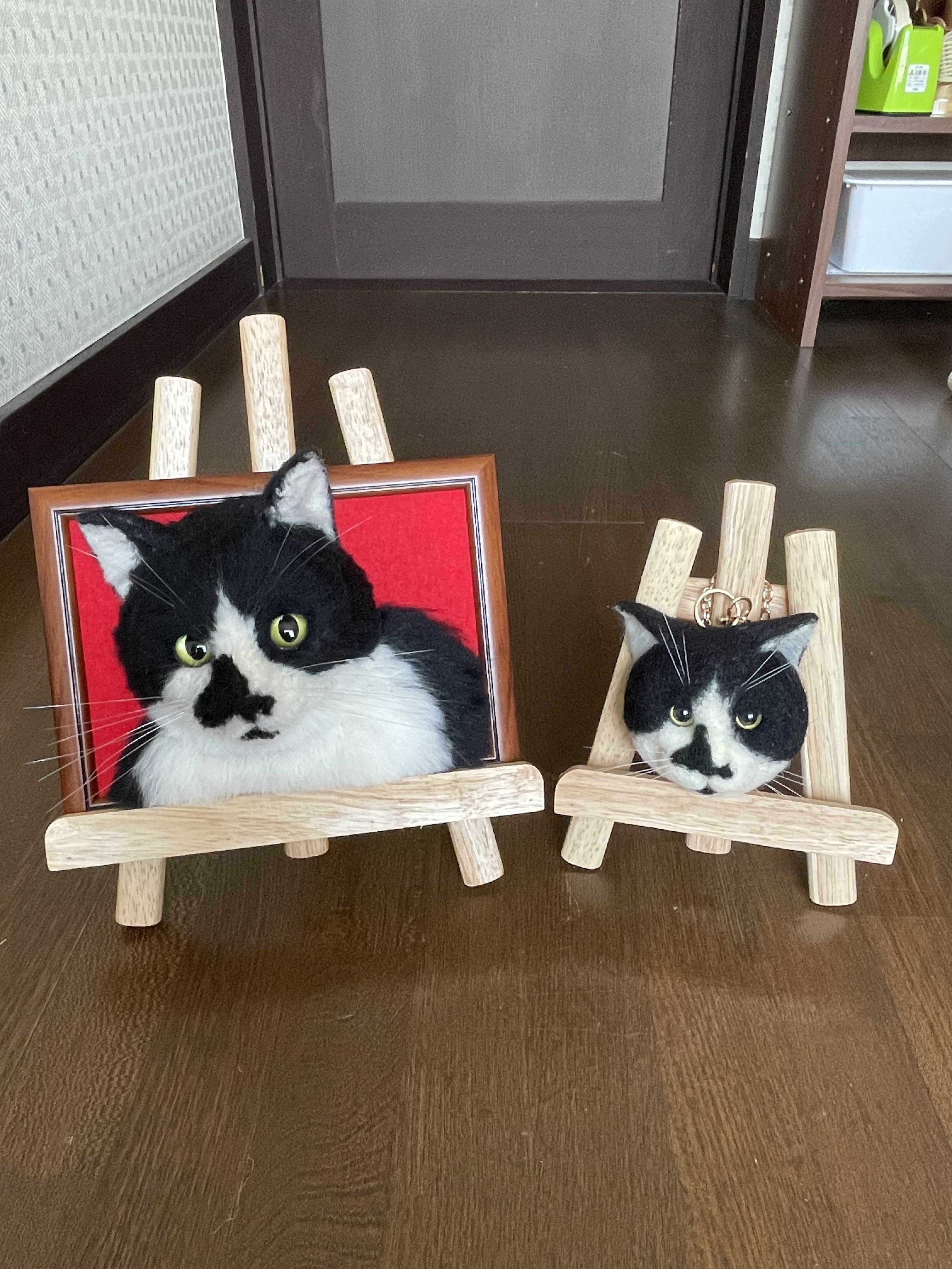 愛猫オーダー　猫　猫オーダー　羊毛フェルト　羊毛フェルト猫　オーダー　フレーム猫