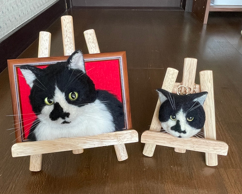 羊毛フェルト　猫　オーダー　[うめぼし、だいすき。様] 愛猫オーダー 猫 猫オーダー 羊毛フェルト 羊毛フェルト猫 オーダー