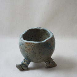 ブルーKID陶製植木鉢 1枚目の画像