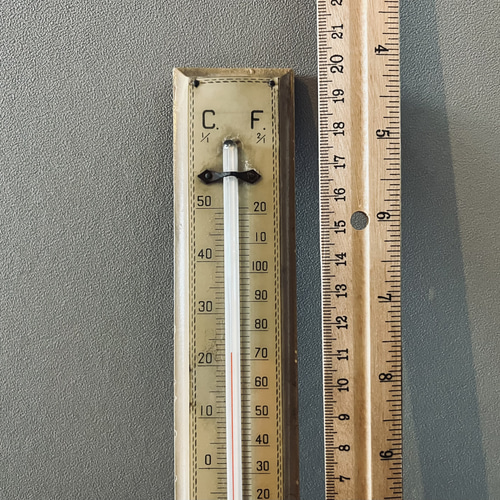 国産の古い温度計 アンティーク ブロカント 蚤の市 その他インテリア