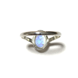 Blue Moonstone V-shaped Ring 《送料無料》/SV950 4枚目の画像