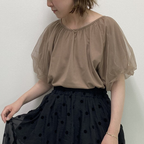 プルーンです❣️【着物と帯 時流】O2482y◇利休バッグ◇未使用品 全2色】二の腕をカバーしながら女子度UP 大人のカットソー 袖