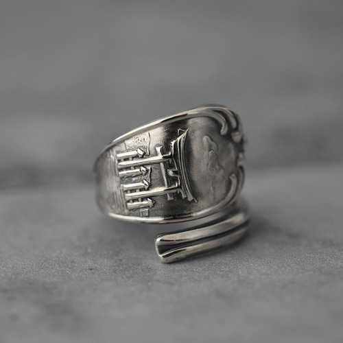 厳島神社大鳥居｜広島｜ヴィンテージ｜シルバー｜スプーンリング