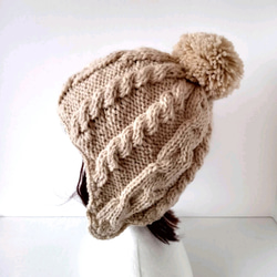 バケットハット　グラニースクエア　うさ耳ニット帽子　☺︎ グラニースクエアハット/バケットハット グリーン🧶ハンドメイド
