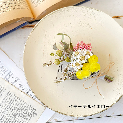 ミニミニドライフラワーブーケ ハンギングケース付き ドライフラワー