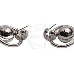 ERG-2646-R [2件] 圓球耳環，圓球耳柱 第3張的照片