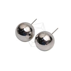 ERG-2652-R【2個入り】ボールピアス /Ball Post Earring/20mm X 20mm 2枚目の画像