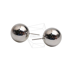 ERG-2652-R【2個入り】ボールピアス /Ball Post Earring/20mm X 20mm 3枚目の画像