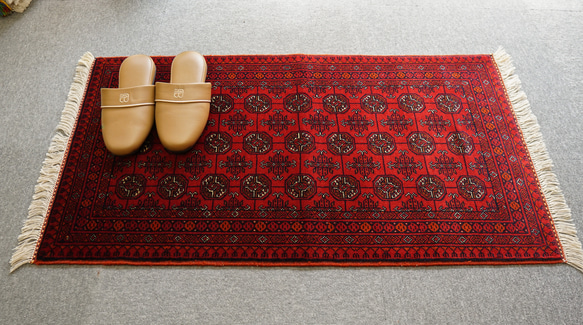100×53cm アフガニスタン 絨毯手織り ファインホジャロシュナイ 100×53cm アフガニスタン 絨毯手織り ファインホジャロシュナイ