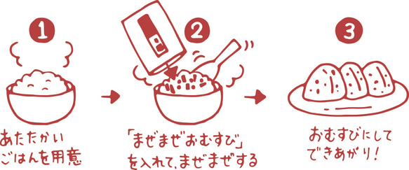 【送料込み】まぜまぜおむすび「丸なす赤しそ」＆長野県産コシヒカリ１合用セット【ちょっとしたプレゼントに！】 5枚目の画像