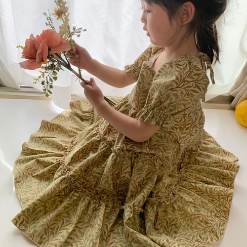 80-150cm)選べるmoda生地✳︎ ハンドメイド子供服 フリル