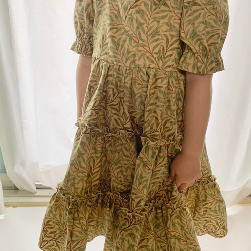 80-150cm)選べるmoda生地✳︎ ハンドメイド子供服 フリル