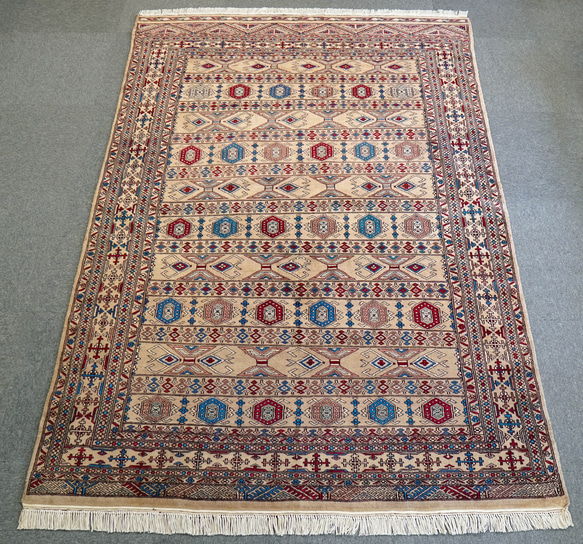 223×154cm【パキスタン手織り絨毯】 カーペット・絨毯・ラグ 223×154cm【パキスタン手織り絨毯】 カーペット・絨毯・ラグ