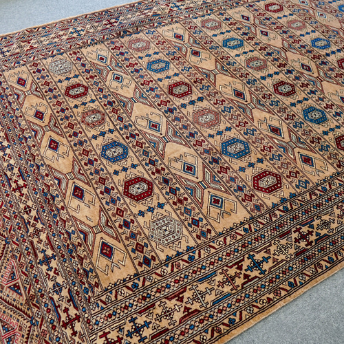 223×154cm パキスタン手織り絨毯