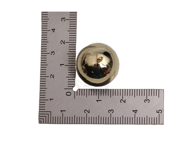 PDT-2777-G【2個入り】ボールペンダント /Ball Pendant/18mm X 18mm 5枚目の画像