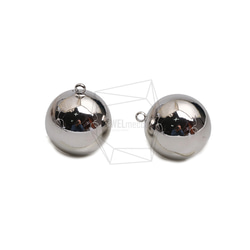 PDT-2777-R【2個入り】ボールペンダント /Ball Pendant/18mm X 18mm 3枚目の画像