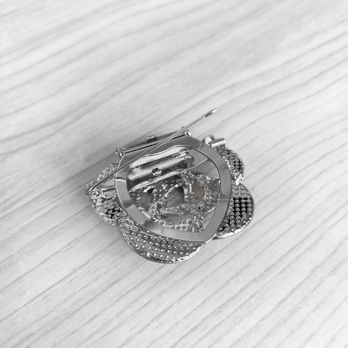 全2色】【華〜Flower】スカーフクリップ ｜ゴールド, シルバー