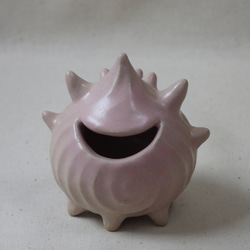棘丸チビ桃ちゃん陶製オブジェ 2枚目の画像