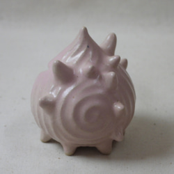 棘丸チビ桃ちゃん陶製オブジェ 3枚目の画像