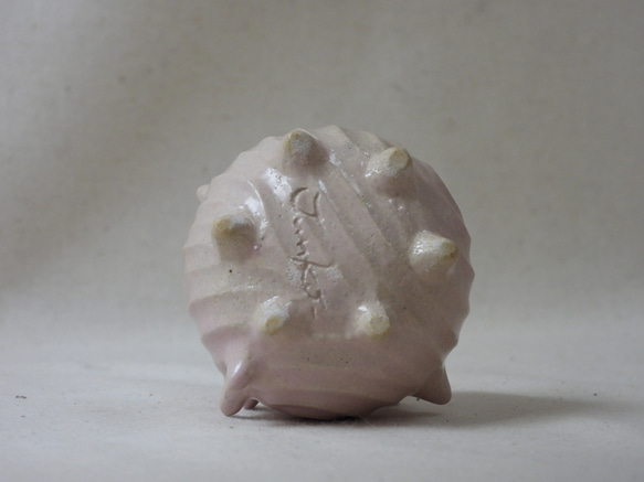 棘丸チビ桃ちゃん陶製オブジェ 18枚目の画像