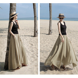 飄逸大裙子女式長裙#325683 第14張的照片