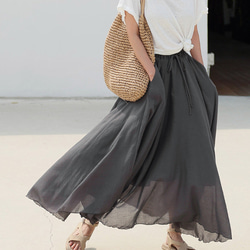 飄逸大裙子女式長裙#325683 第1張的照片