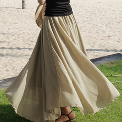 飄逸大裙子女式長裙#325683 第10張的照片