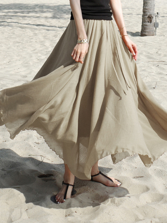 飄逸大裙子女式長裙#325683 第9張的照片