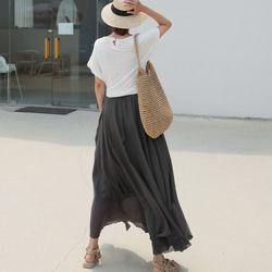 飄逸大裙子女式長裙#325683 第4張的照片