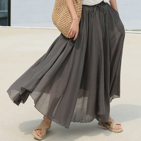 飄逸大裙子女式長裙#325683 第2張的照片