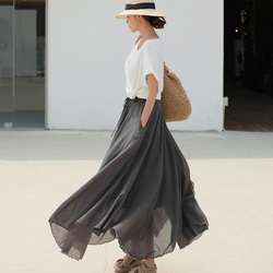 飄逸大裙子女式長裙#325683 第5張的照片