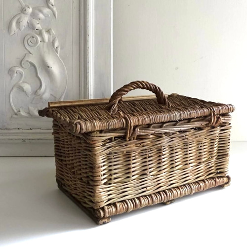 アンティークバスケット 英国アンティークバスケット