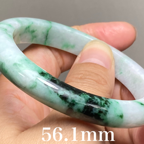 海外ブランドアウトレット通 : ミャンマー翡翠バングル（58mm