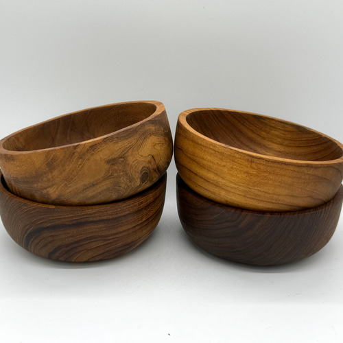 世界三大銘木 チーク無垢材 お椀 ボウル サラダボウル 木製 キャンプ