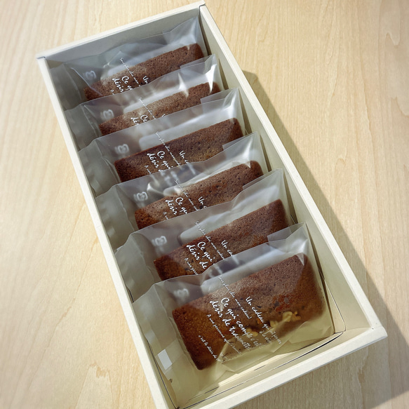 Newフィナンシェ・エスプレッソ（ピーカンナッツ）6個　☆焼き菓子　焦がしバター　 コーヒー　ピーカンナッツ☆　 3枚目の画像
