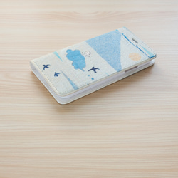 空への冒険　手帳型スマホケース　ベルトなし ✶ SE3 SE2 iPhone15 春 ✶ 5枚目の画像