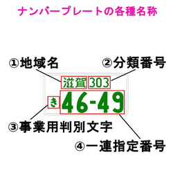 ナンバープレート キーホルダー ミラー 穴あきVer 厚3mm 4枚目の画像