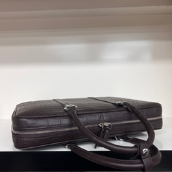 ワニ革トートバッグ クロコダイルレザー 出張 メンズ 手提げ ビジネス 通勤 ハンドバッグ 4枚目の画像