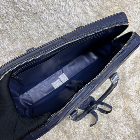 ワニ革トートバッグ クロコダイルレザー 出張 メンズ 手提げ ビジネス 通勤 ハンドバッグ 7枚目の画像