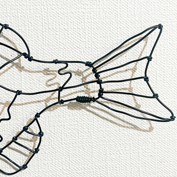 ワイヤーアート チヌ 黒鯛 釣り アート インテリア 壁掛け チニングwirecraft  海 水族館 【受注販売】 5枚目の画像