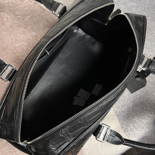 クロコダイルレザー ワニ革 ショルダーバッ本革 ボストンバッグ トート