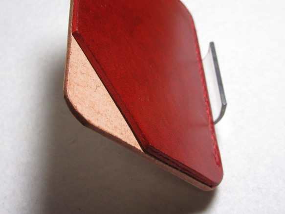 パスケース/カードケース　Ⅰ型　ルガト＜通称　革の宝石＞で制作　MRPC21-16 5枚目の画像
