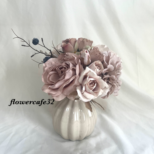 母の日ギフトNo.3 アンティーク薔薇 アンニュイ花瓶アレンジ アーティ 