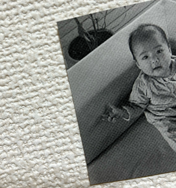 韓国風 anniversary photo ⌇ 1歳 誕生日 モノクロ 3枚目の画像