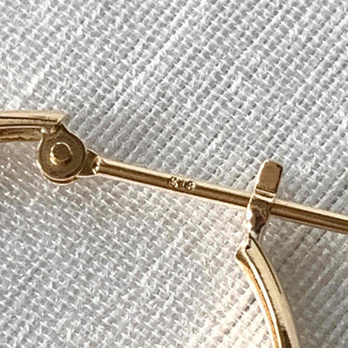 地金＊18金【2×20mm 甲丸フープピアス】イエローゴールド K18