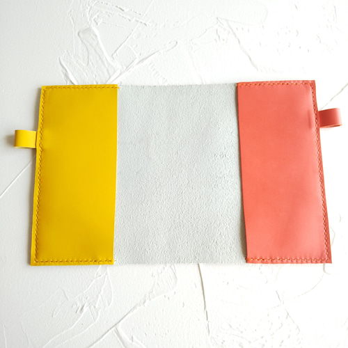 国産のエナメル牛革 手帳カバー 蝶々（文庫本A6ほぼ日手帳オリジナル